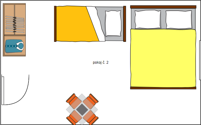 Zimmer Nr. 2 — 1. Stock